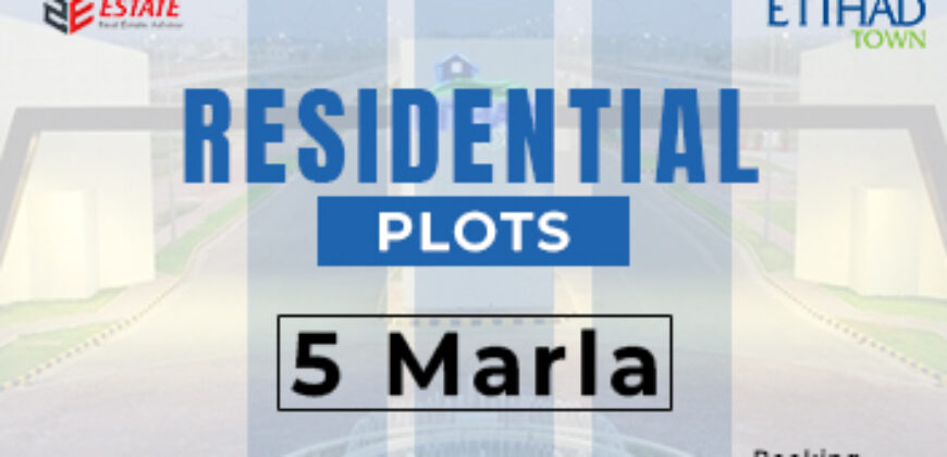 5 Marla plot in Etihad Town Phase 3 — invest in a growing community
