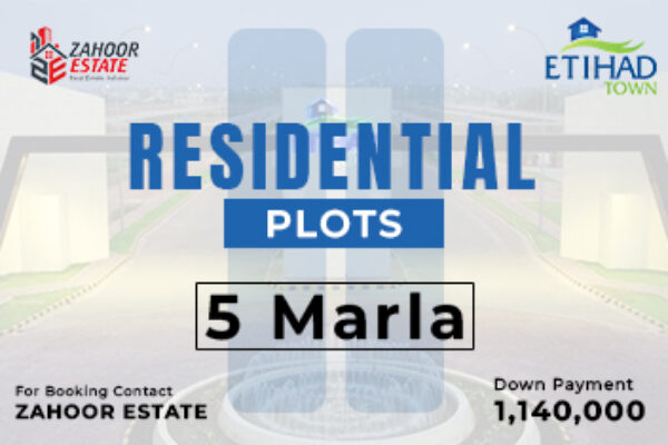 5 Marla plot in Etihad Town Phase 2 — smart entry, prime location