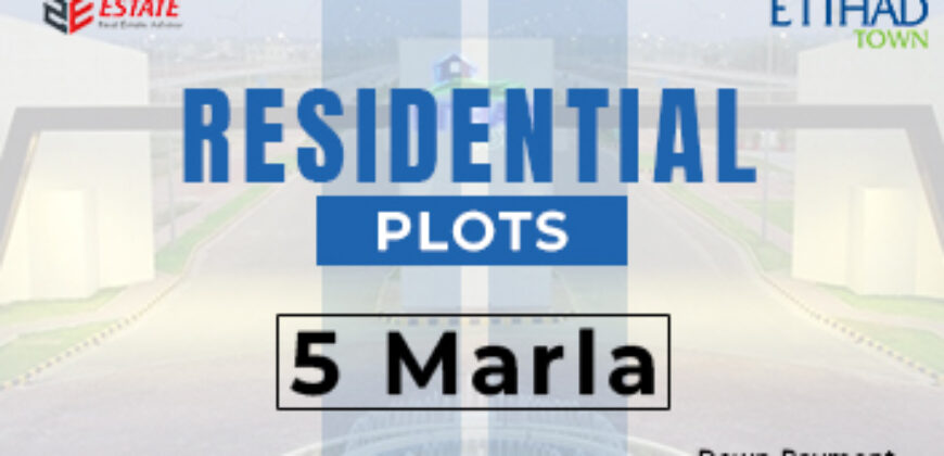 5 Marla plot in Etihad Town Phase 2 — smart entry, prime location